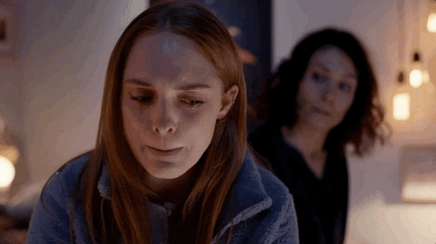 sad cry GIF by Un si grand soleil