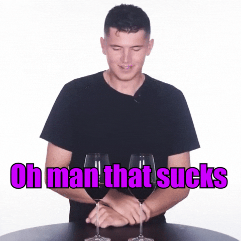 Chefnickdigiovanni ouch disappointed sucks ohman GIF