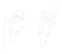 Sea Otter Sleep Sticker