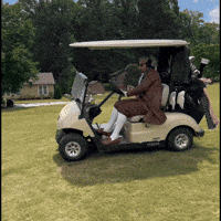 Drifting Happy Gilmore GIF