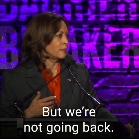 But we're not going back.