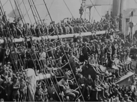 Embark World War I GIF by US National Archives