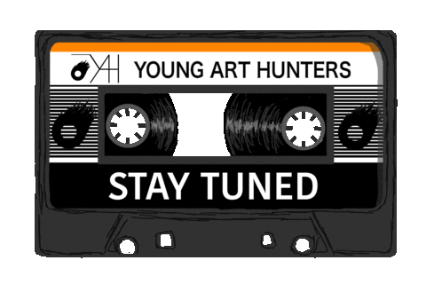 youngarthunters giphyupload tape staytuned youngarthunters Sticker