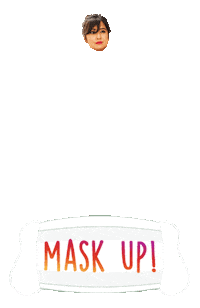 Mask Up Sticker by BORN ON INSTAGRAM