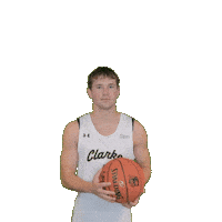Mens Basketball Sticker by Clarke University