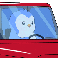 Car Driving GIF by Pudgy Penguins
