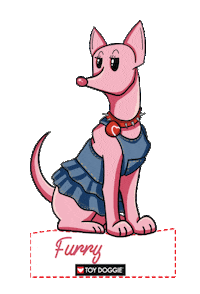 Dog Denim Sticker by Toy Doggie