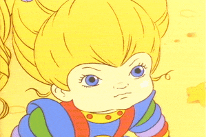 Angry Rainbow Brite GIF