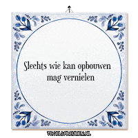 Spreuk Reflectie Sticker by Tegelspreuken.nl