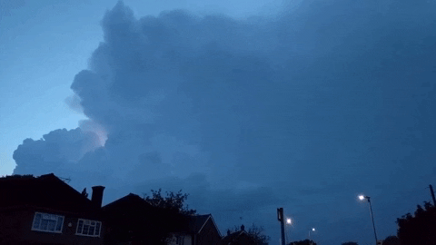 Thunder And Lightning Rain GIF by Met Office weather