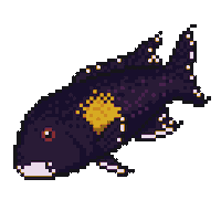 Pixel Fish Sticker