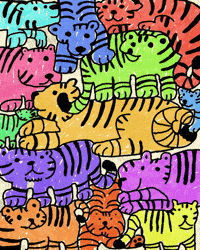 Big Cat Rainbow GIF