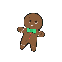 Gingerbread Man Christmas Sticker by M Malls