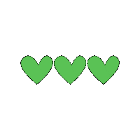 Green Hearts Sticker by Volg