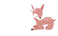 Sweet Deer Sticker by Tutete