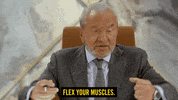 React Flex GIF by Celebrity Apprentice Australia