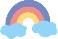 hojas_col cool rainbow color photo Sticker