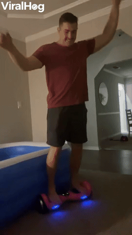 Dad Hilariously Tests Out Daughter's Hoverboard