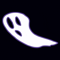 fbpdesigns halloween ghost halloween 2025 white ghost purple ghost GIF