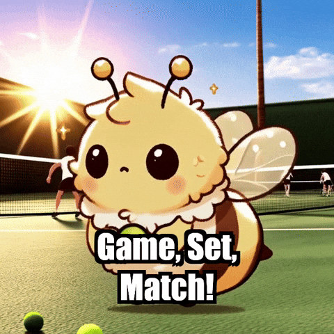 Tennis Competition GIF by Beelightened