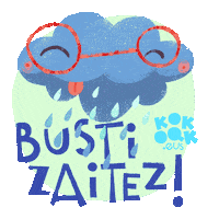 kokoakgara rain cloud wet lluvia Sticker