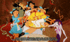 Movie gif. From The Emperor’s New Groove, a chef holding a cake and a group of waitresses throwing confetti arrive at a horrified Yzma’s table. Text, “Happy happy birthday, from all of us to you! We wish upon your birthday, so we can party too!”