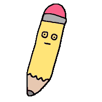 eyes pencil Sticker by La Watson