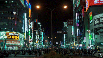 iHumanFilm giphyupload japan robot city GIF