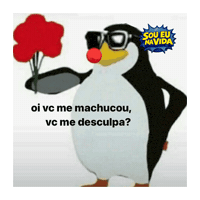 Sorry Penguin Sticker by Sou Eu Na Vida