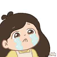 Sad Without You Sticker by Cosytales