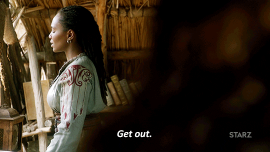 angry get out GIF by STARZ
