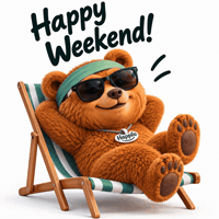 Its Friday Bear GIF by Happilo