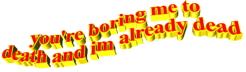 Bored To Death Sticker by AnimatedText