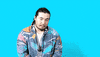 Celebrity gif. Matt FX looks at us, raises his hands pressed together in gratitude to his forehead, punctuating multiple times for emphasis.