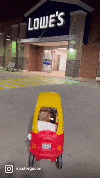 Lowes Driving GIF by Lowe's Home Improvement