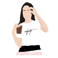 shopdelcarmen fashion coffee trend ootd Sticker