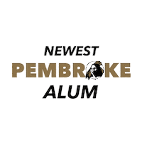 Gold Graduation Sticker by UNC Pembroke