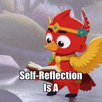 Self-Awareness Reflection GIF by The Cardinal Virtue