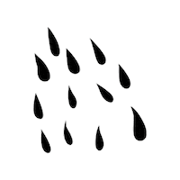 Water Raining Sticker by Warmduscher GmbH