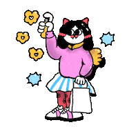 Gatatrampa girls graffiti graff gata Sticker