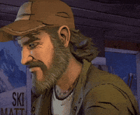 Shocked The Walking Dead Game GIF