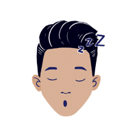 Sleepy Sticker