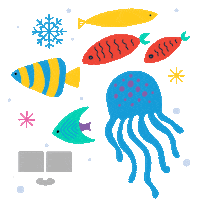 The Terminal Fish Sticker by Bloomberg LP