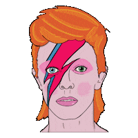 David Bowie 80S Sticker