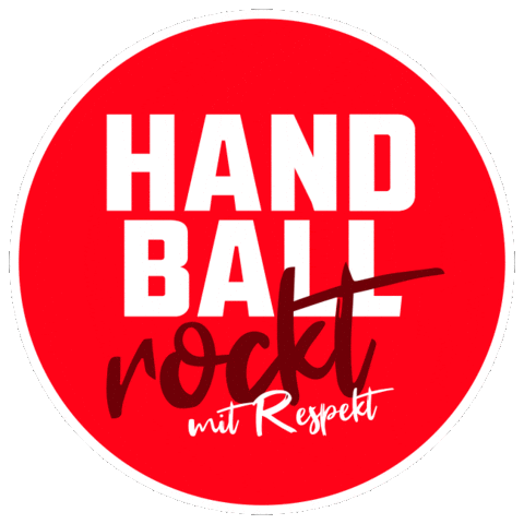 Handball Rot Sticker by HV Oberviechtach