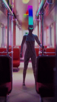 Rbasile dancing rainbow reality blender GIF