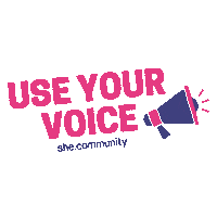 shecommunity community teens genz use your voice Sticker