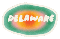 Hometown Glory Delaware Sticker by Lindsay Arakawa