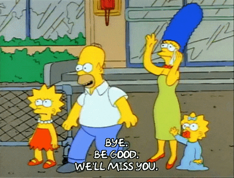 Season 1 Goodbye GIF by The Simpsons