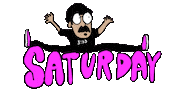 saturday richie Sticker by deladeso